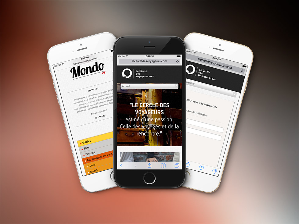 Le Cercle des Voyageurs website